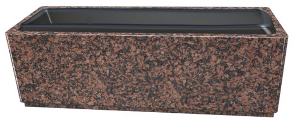 Jardinières en granit rose