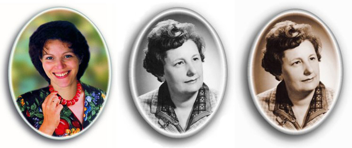 Médaillons photo porcelaine